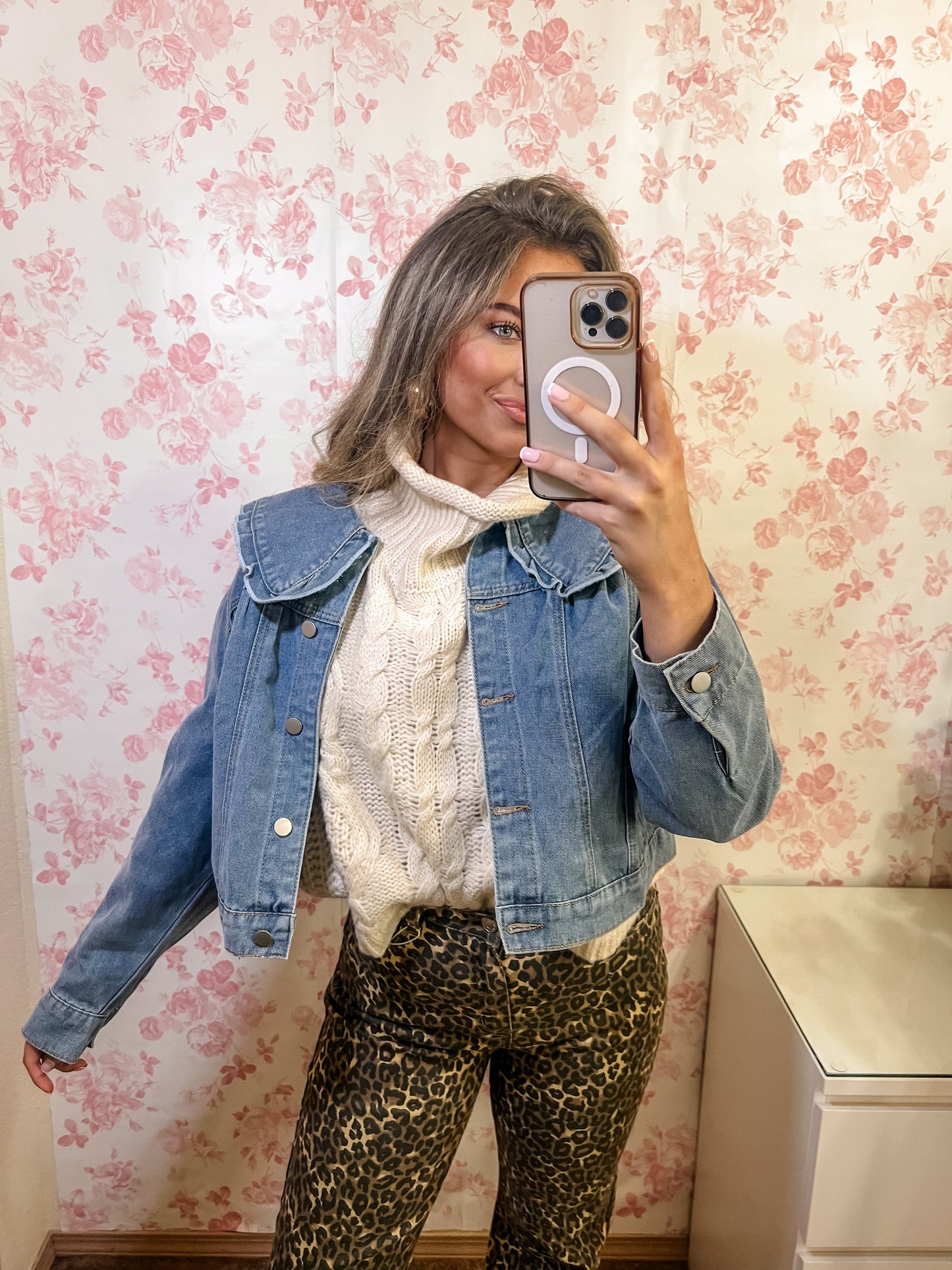 Belle Collared Denim Jacket