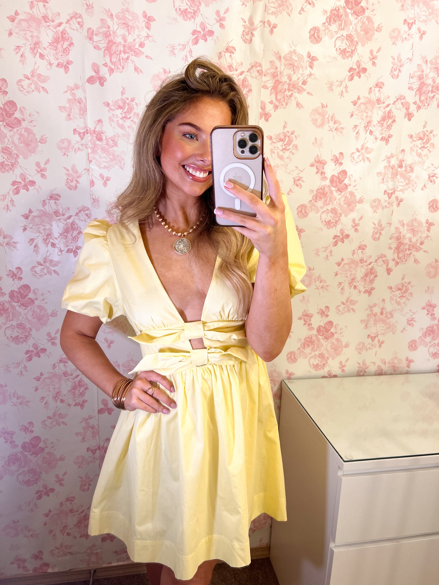 Layla Yellow Mini Dress