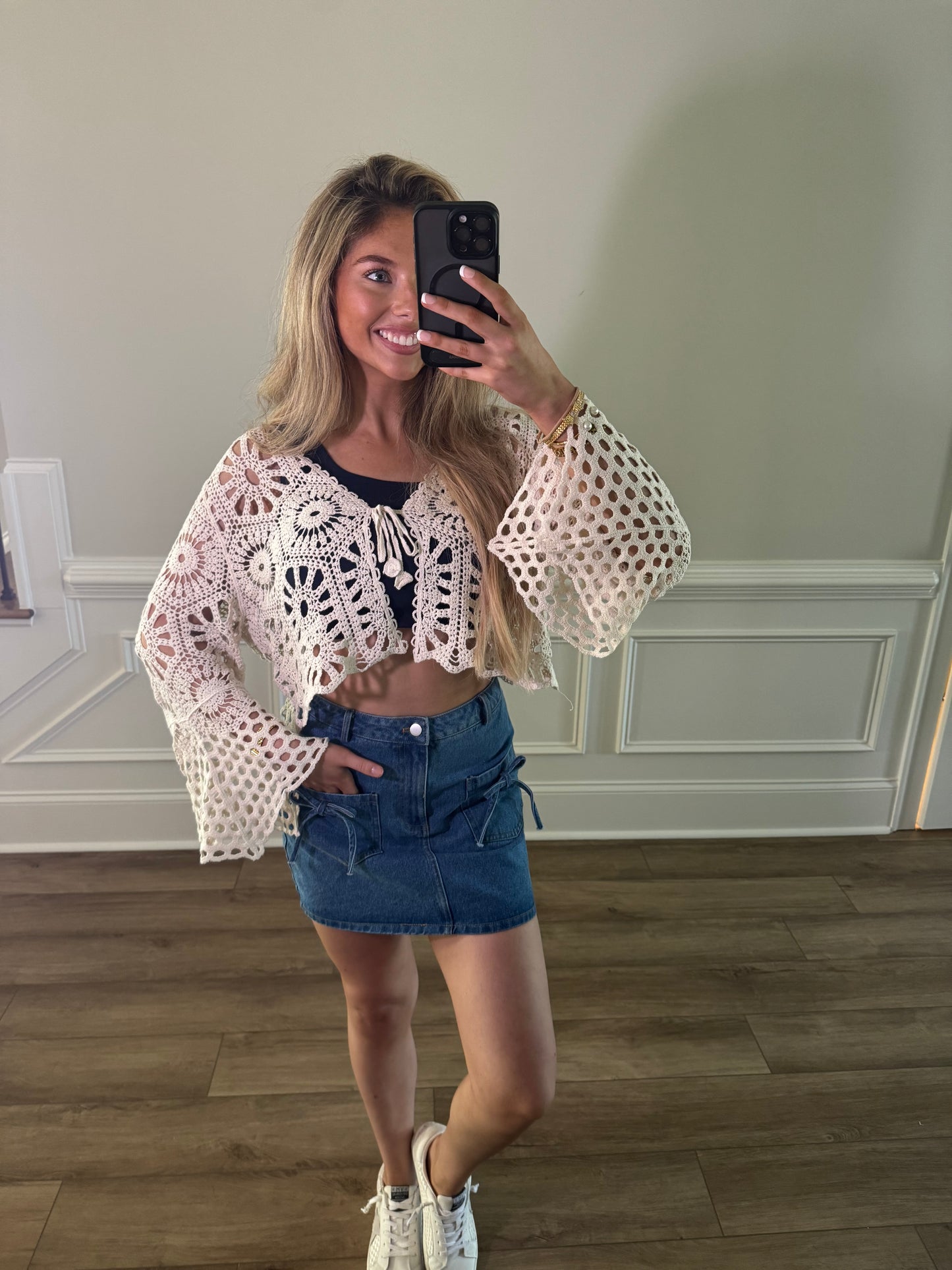 Beach Knit Cover Up - Beige