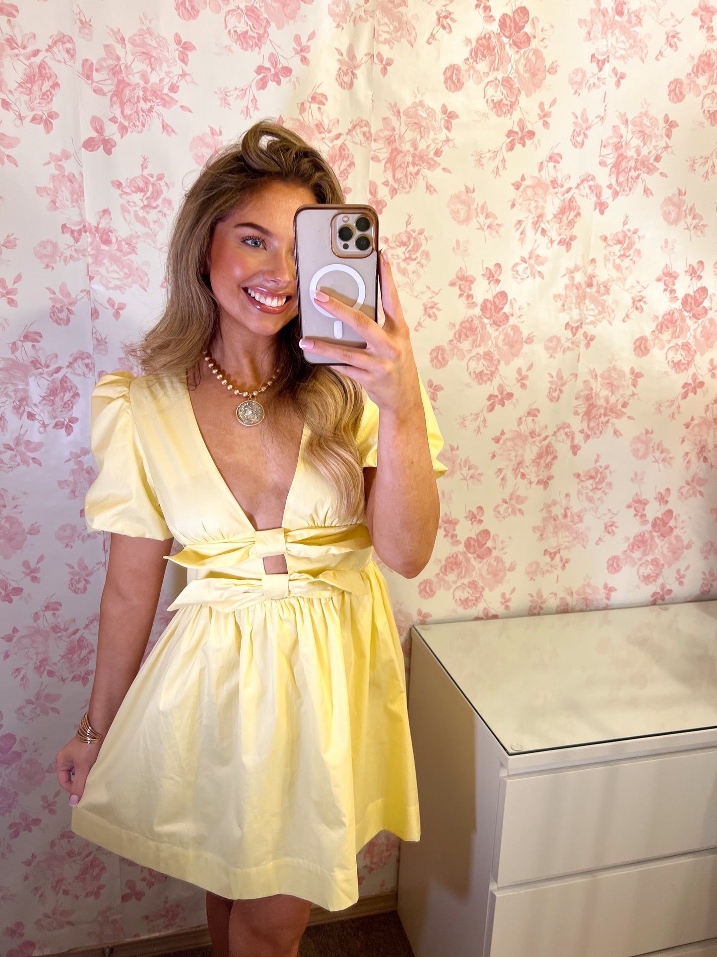 Layla Yellow Mini Dress