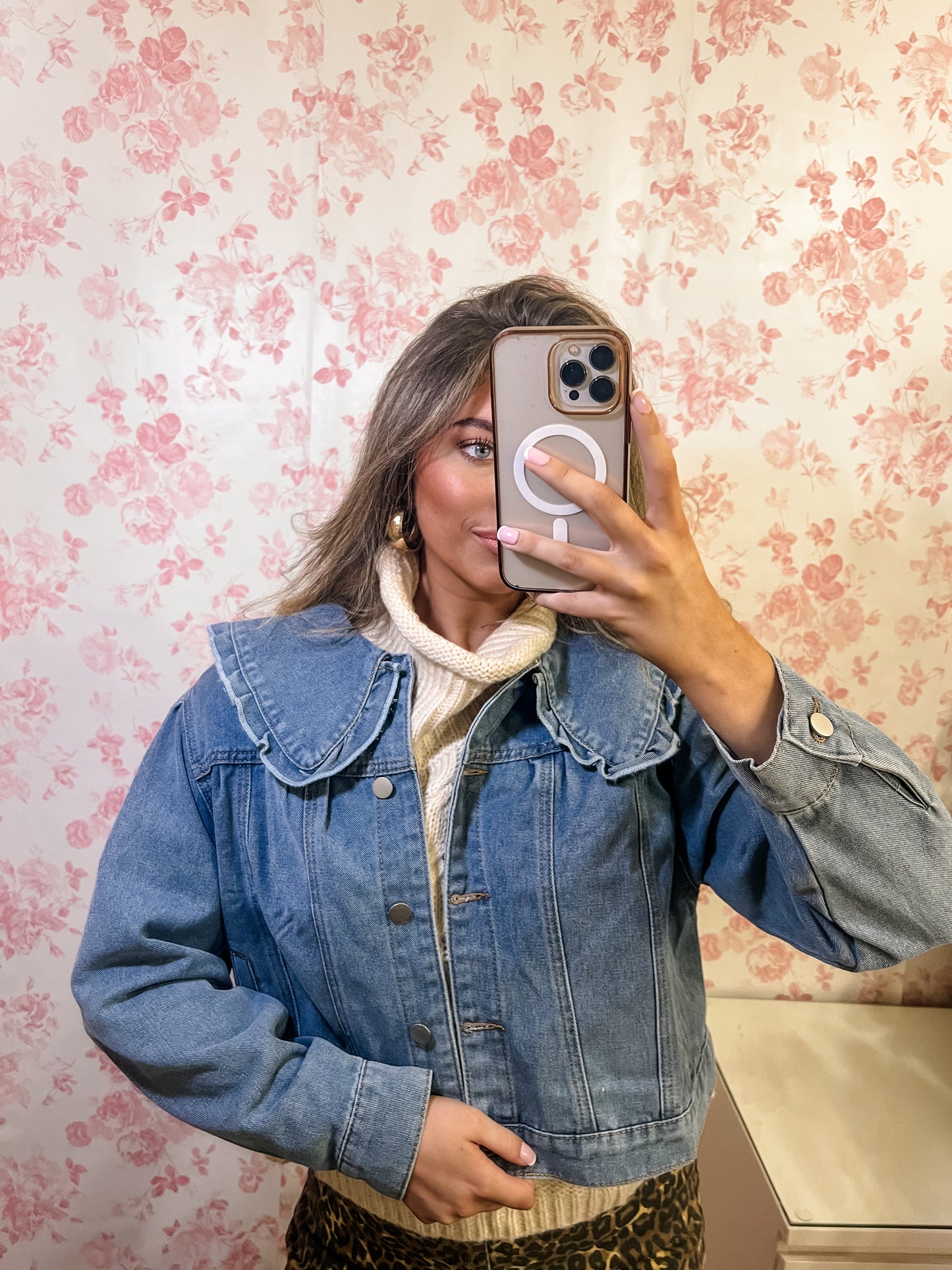 Belle Collared Denim Jacket