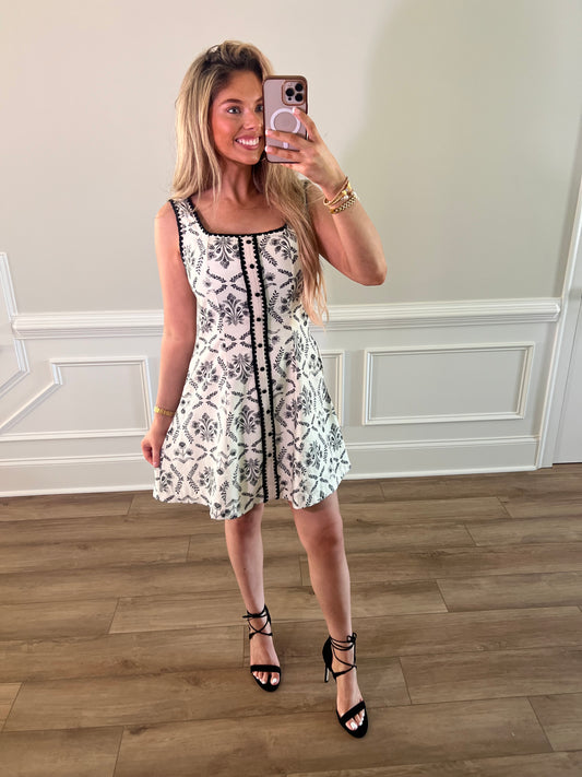 Annie Mini Dress - BLACK