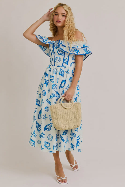 Ocean Breeze Midi Dress