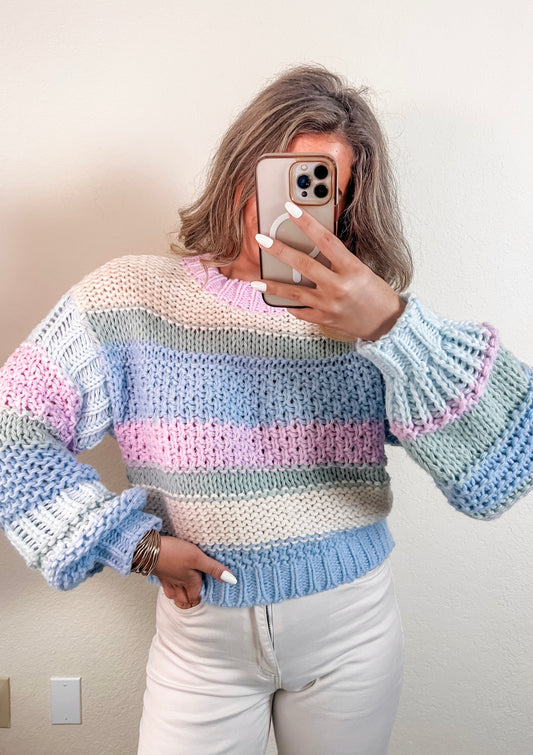 Lilac Chunky Knit Sweater