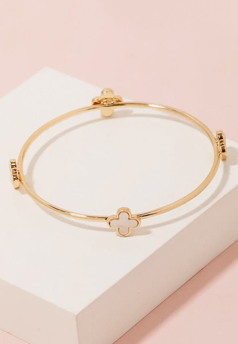 Clover Bangle Bracelet