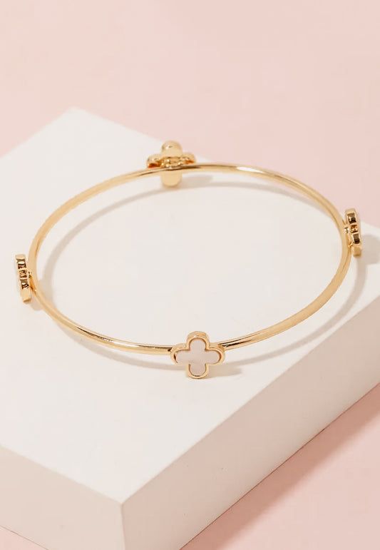 Clover Bangle Bracelet