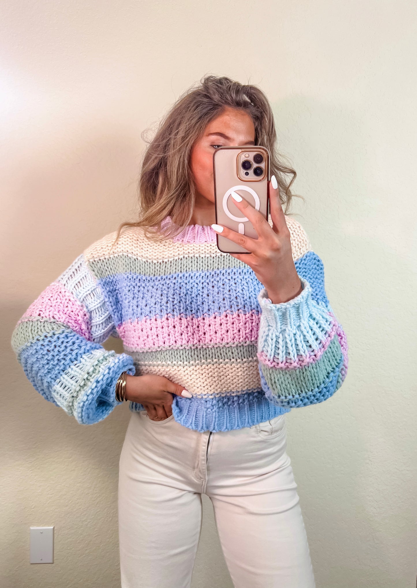 Lilac Chunky Knit Sweater