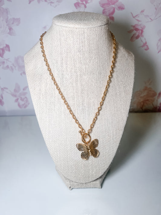 Golden Flutter Necklace