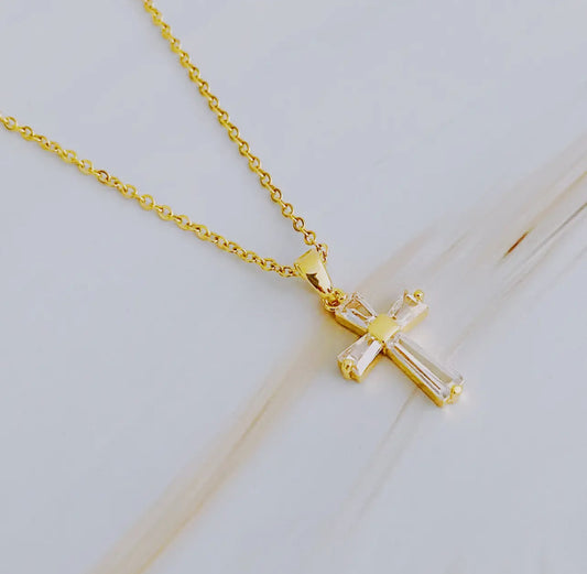 Crystal Cross Necklace